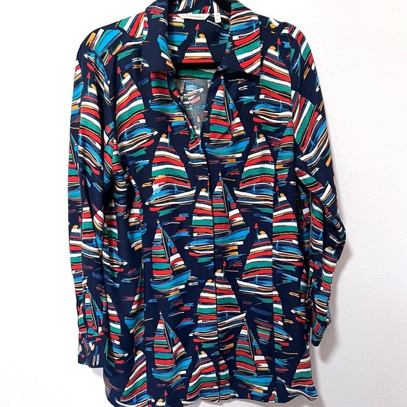 Soft Surroundings Multicolor Striped Tunic XXL - Picture 2 of 13